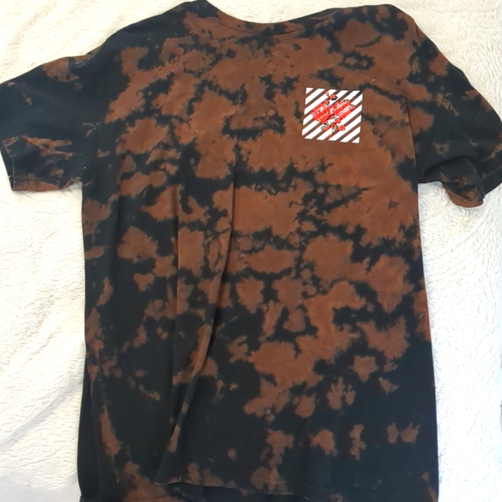 Oversized T-Shirt, Brown and Black Tye dye